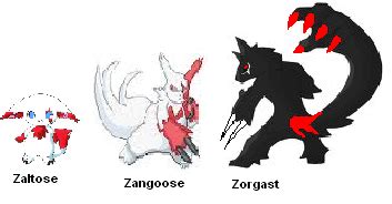 what does zangoose evolve into.